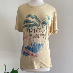 Rio de Janeiro Graphic Short Sleeve Tee - Cream